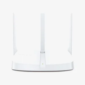 Mercusys wireless N router MW306R front view showing three external antennas
