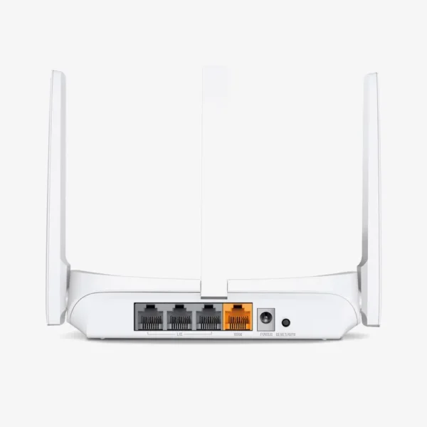 Mercusys MW306R wireless N router rear panel with ports